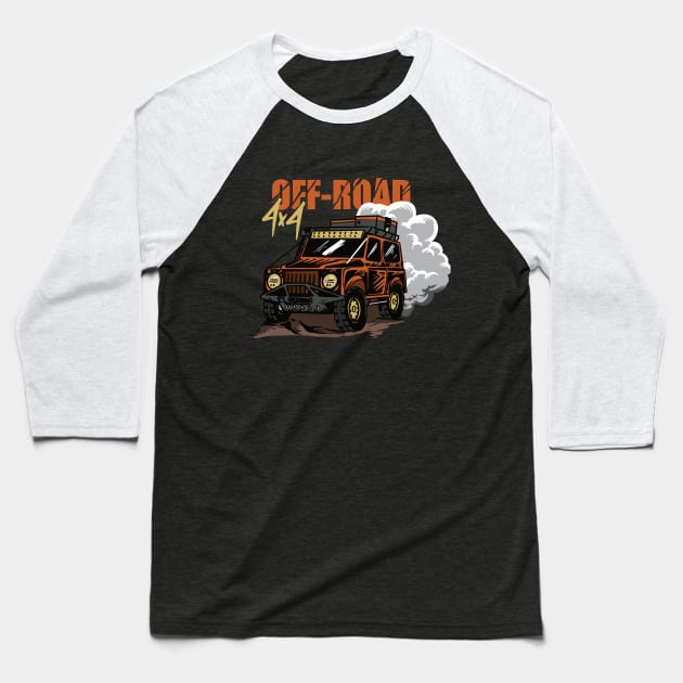 Land Rover Offroad Baseball T-Shirt by alysdesigns